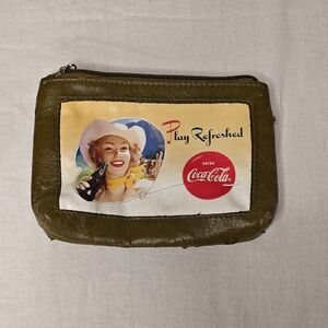 Coca Cola Olive Green Cosmetic Case
